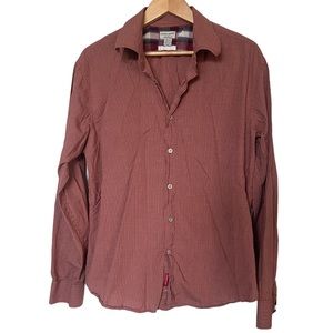 Vintage 90s GUESS Jeans‎ Red Plaid Button Up Shirt Men's Size XXL